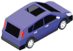 帰りの紫の車